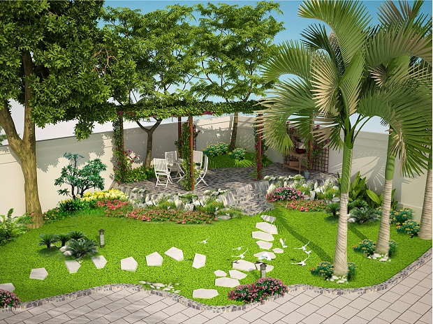Quy trình tư vấn, thiết kế và thi công sân vườn tại Bình Dương