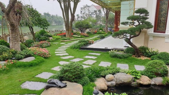 Tư vấn thiết kế sân vườn ở Long An